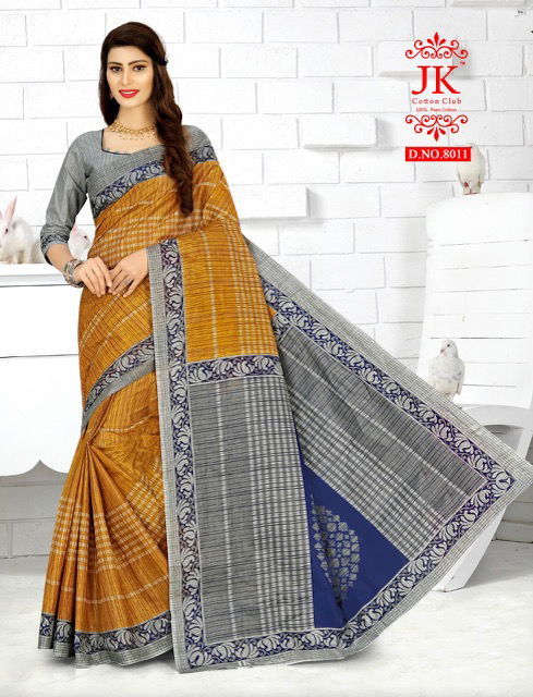 Jk Tulsi 8 Casual Daily Wear Cotton Printed Saree Collection